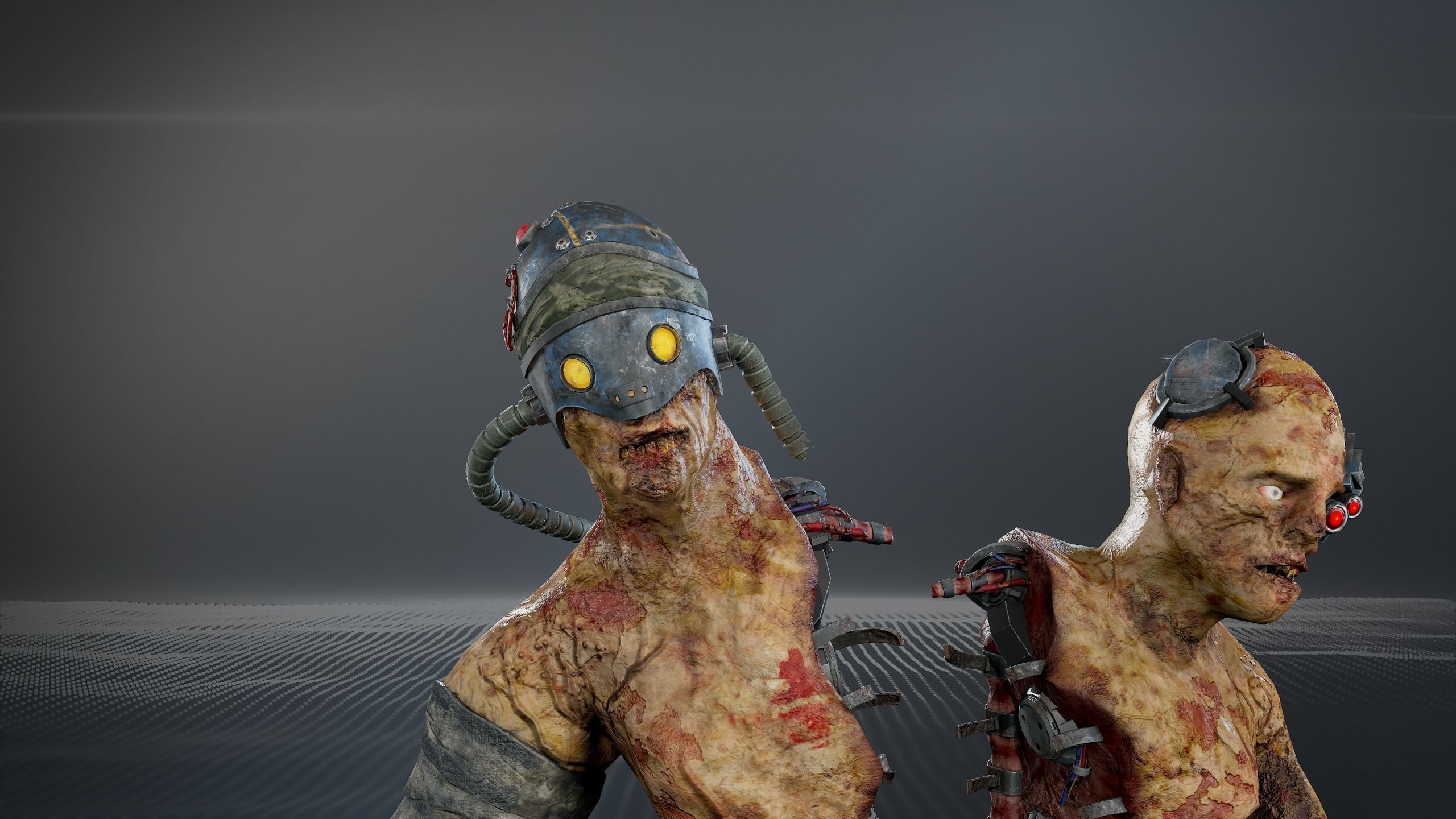 Cyber Monsters 2 Low-poly 3D model_4