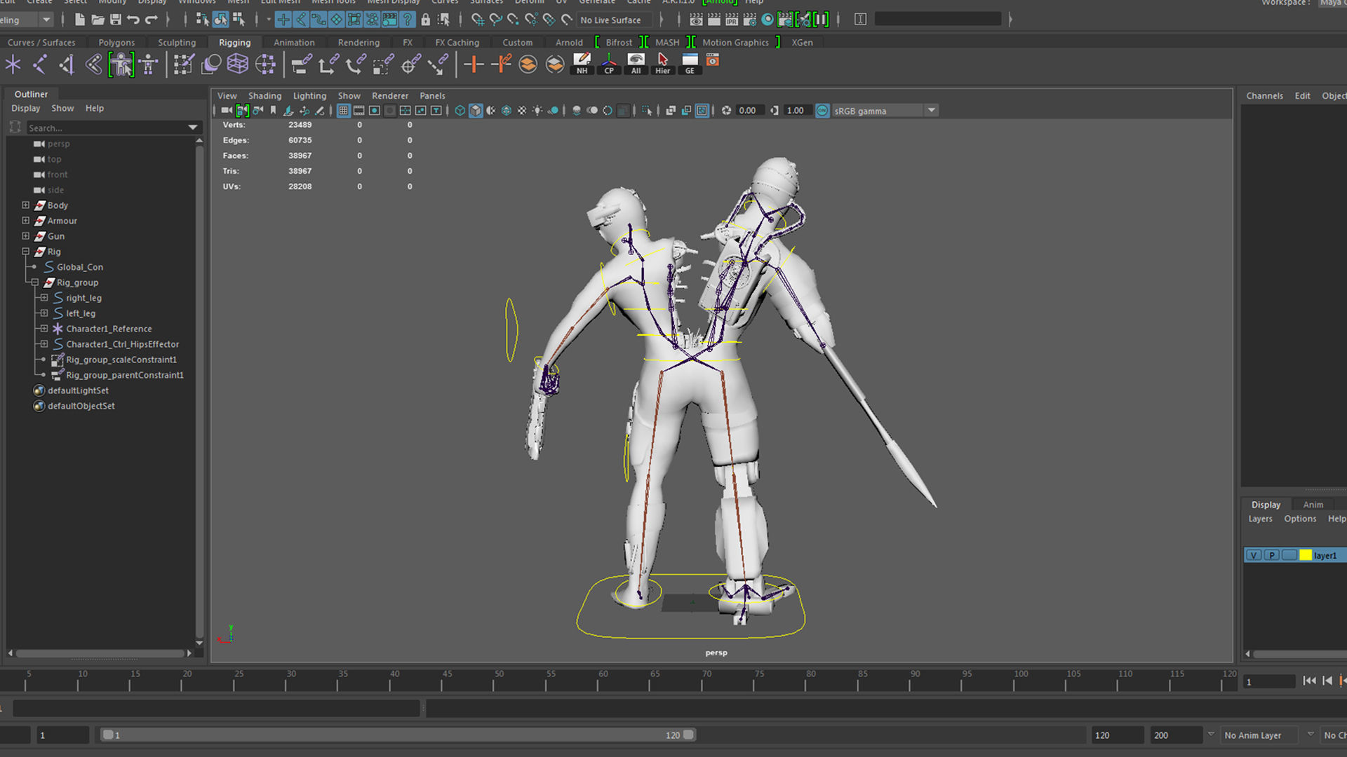 Cyber Monsters 2 Low-poly 3D model_25