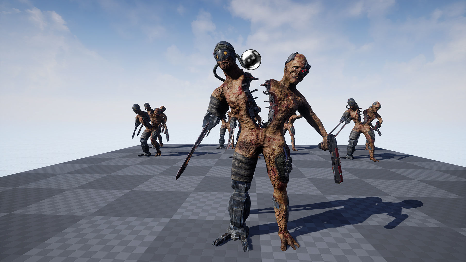 Cyber Monsters 2 Low-poly 3D model_27