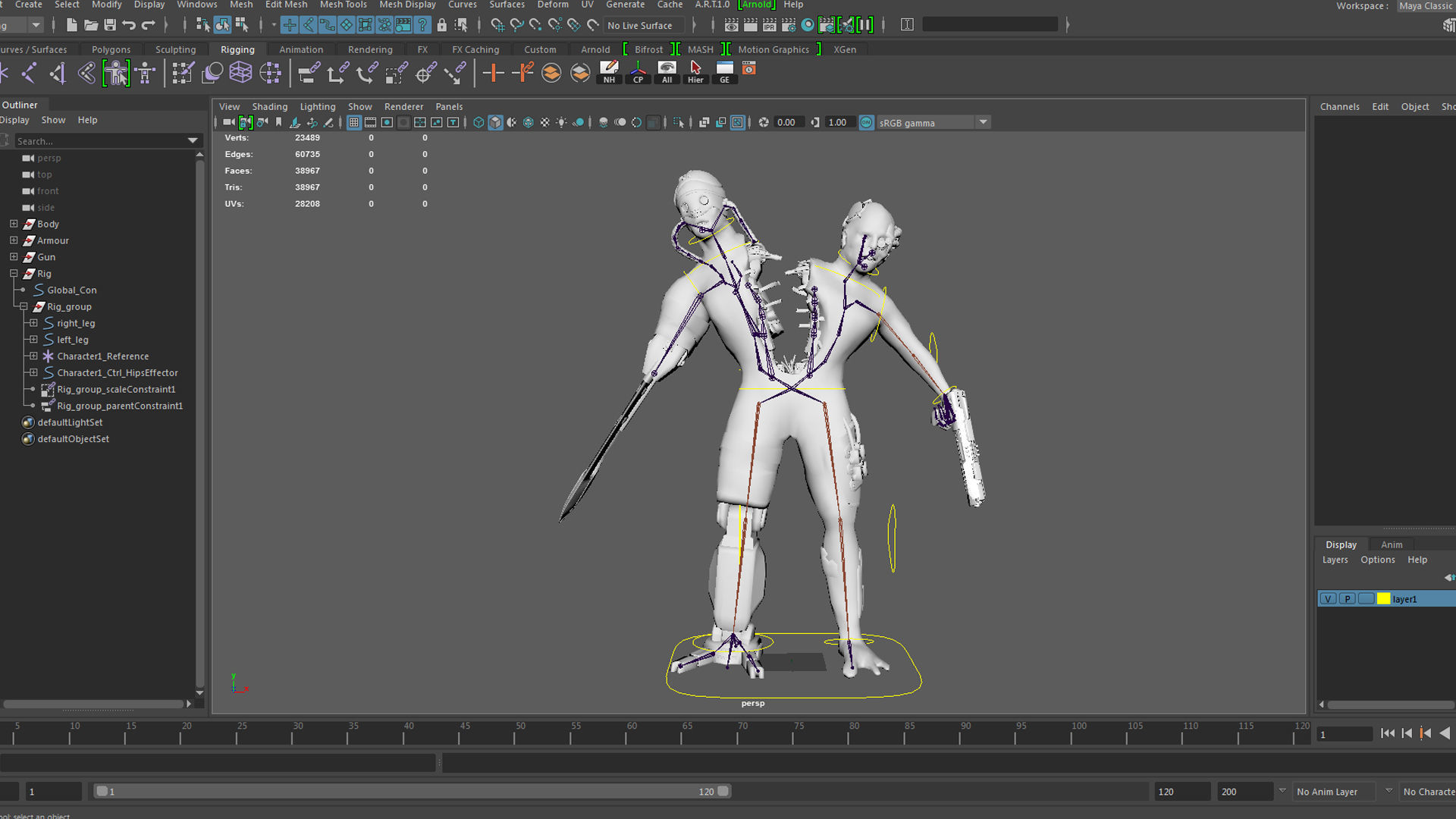 Cyber Monsters 2 Low-poly 3D model_24