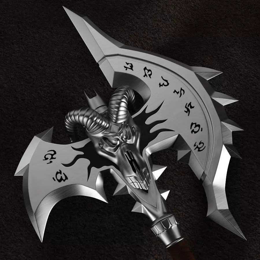 WOW Shadowmourne The legendary two-handed axe 3D model_0
