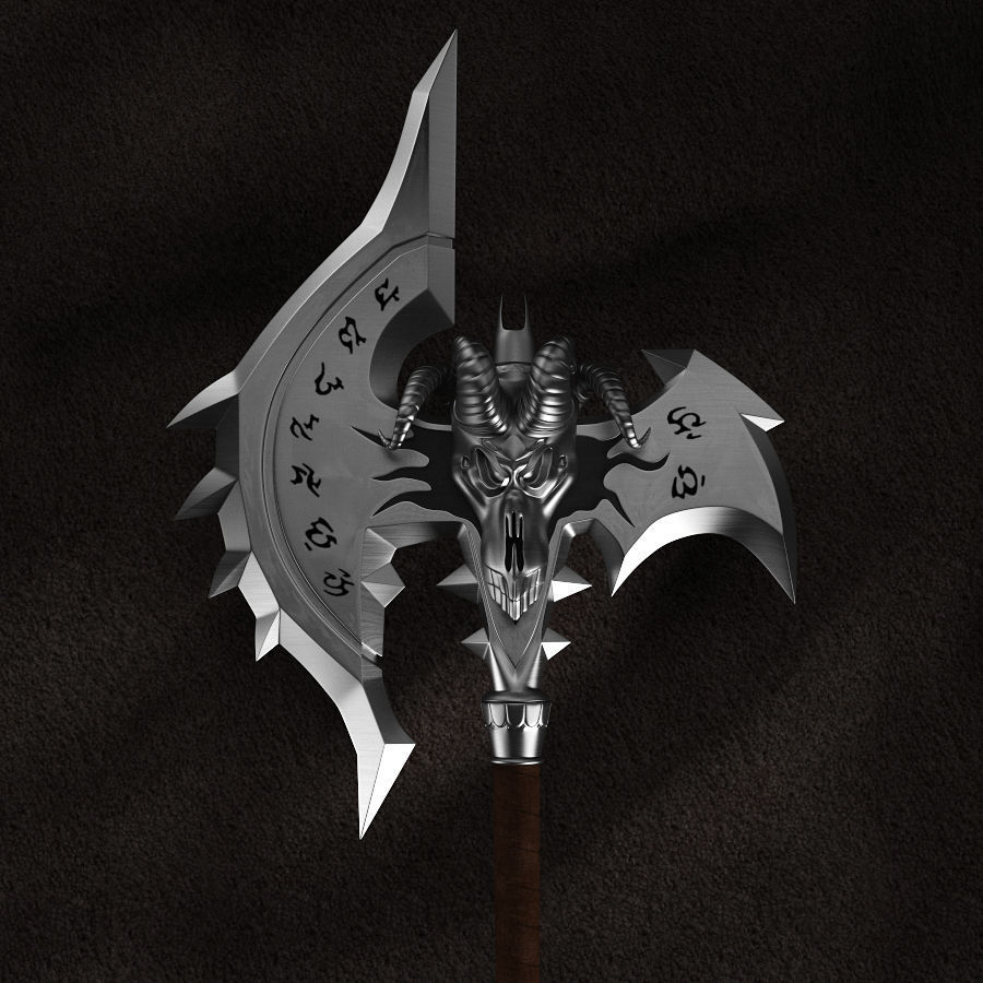 WOW Shadowmourne The legendary two-handed axe 3D model_7