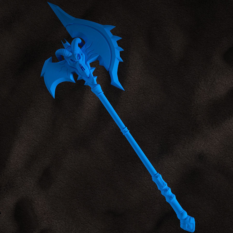 WOW Shadowmourne The legendary two-handed axe 3D model_10