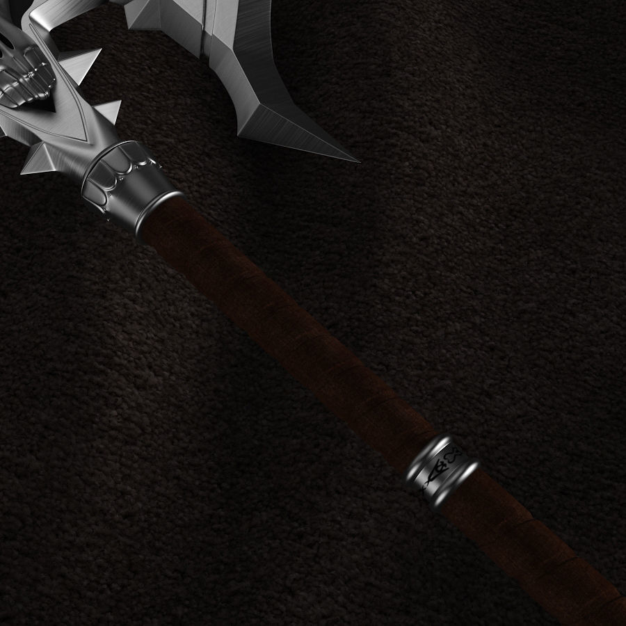 WOW Shadowmourne The legendary two-handed axe 3D model_3
