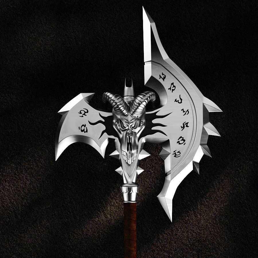 WOW Shadowmourne The legendary two-handed axe 3D model_5