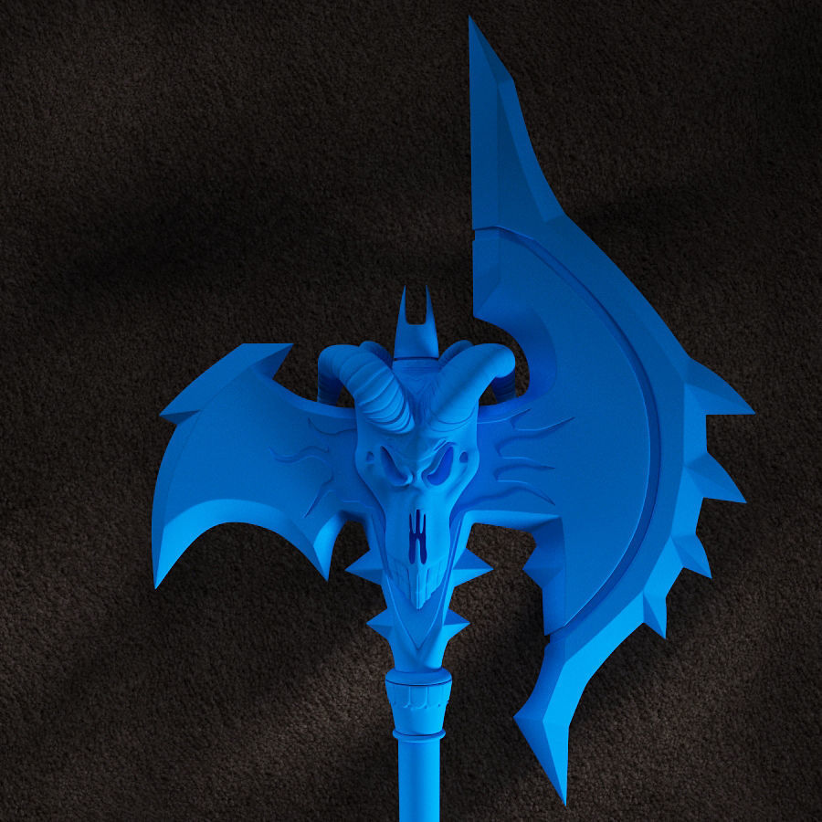 WOW Shadowmourne The legendary two-handed axe 3D model_11