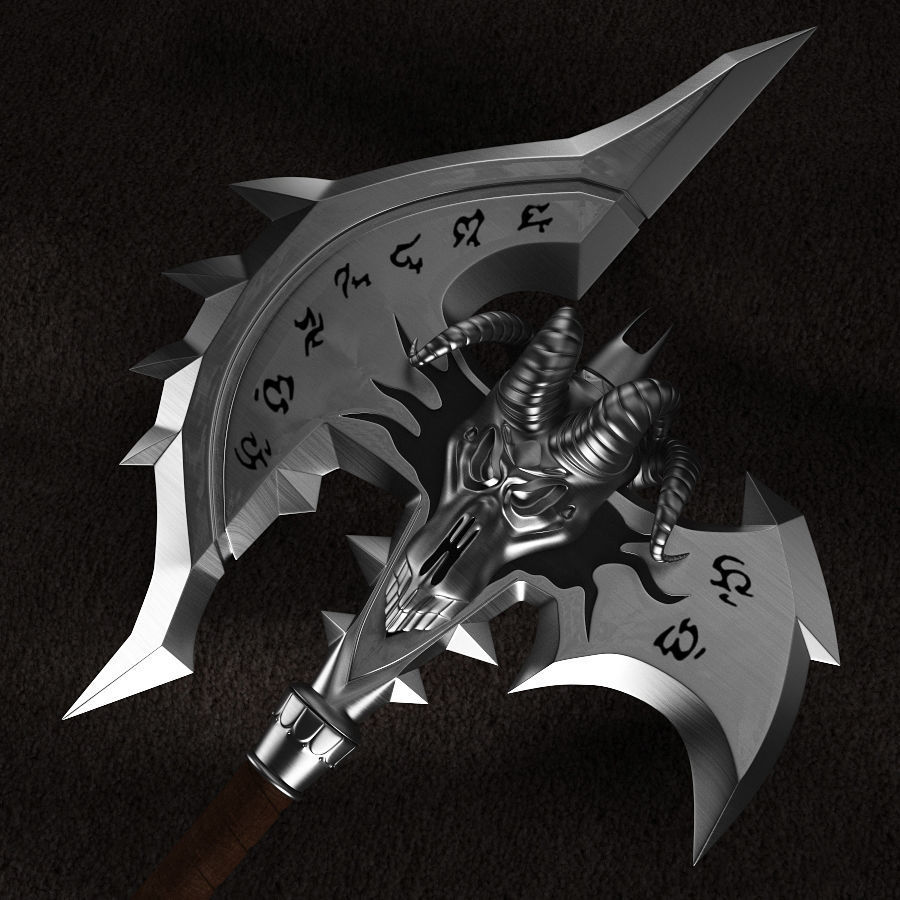 WOW Shadowmourne The legendary two-handed axe 3D model_8