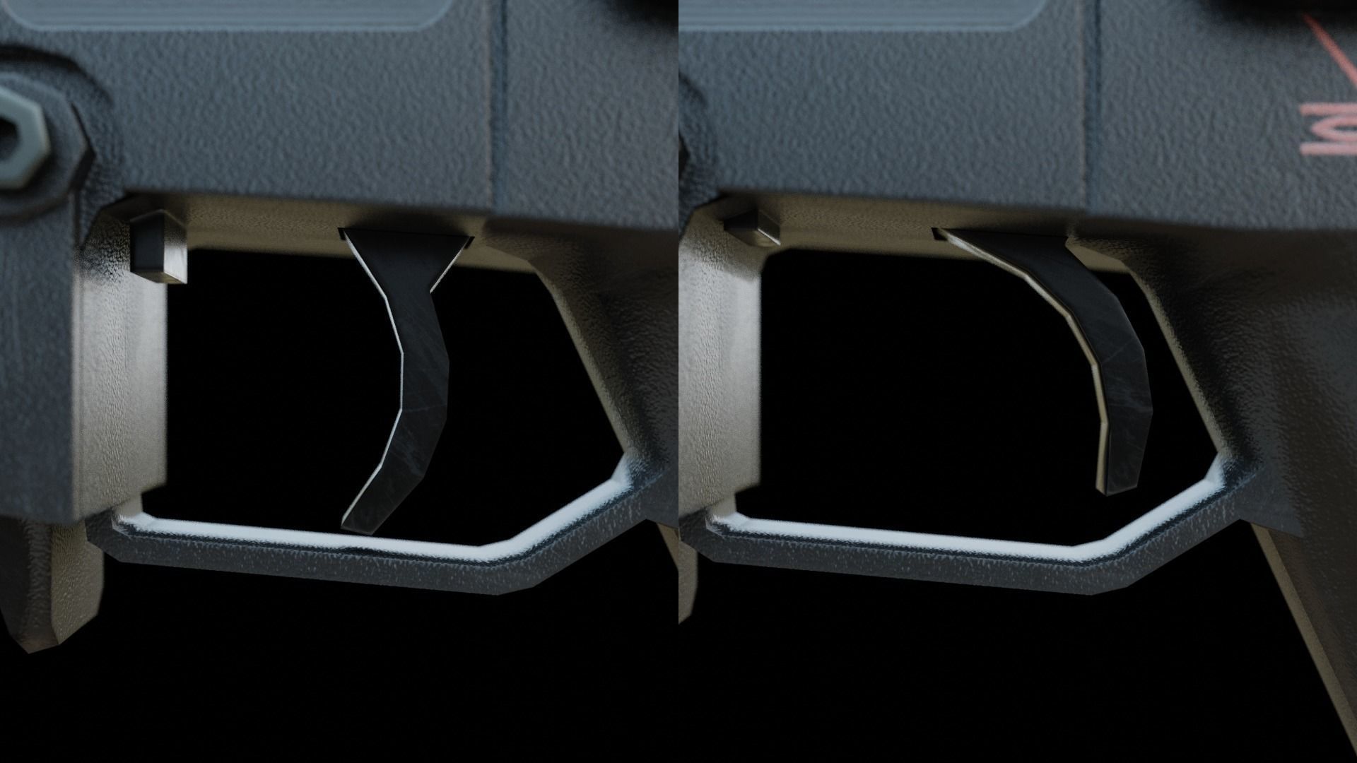 g36 c - low poly - Heckler Koch Low-poly 3D model_15