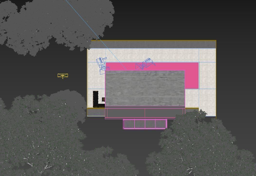 Exterior House Scene 2 3D model_16