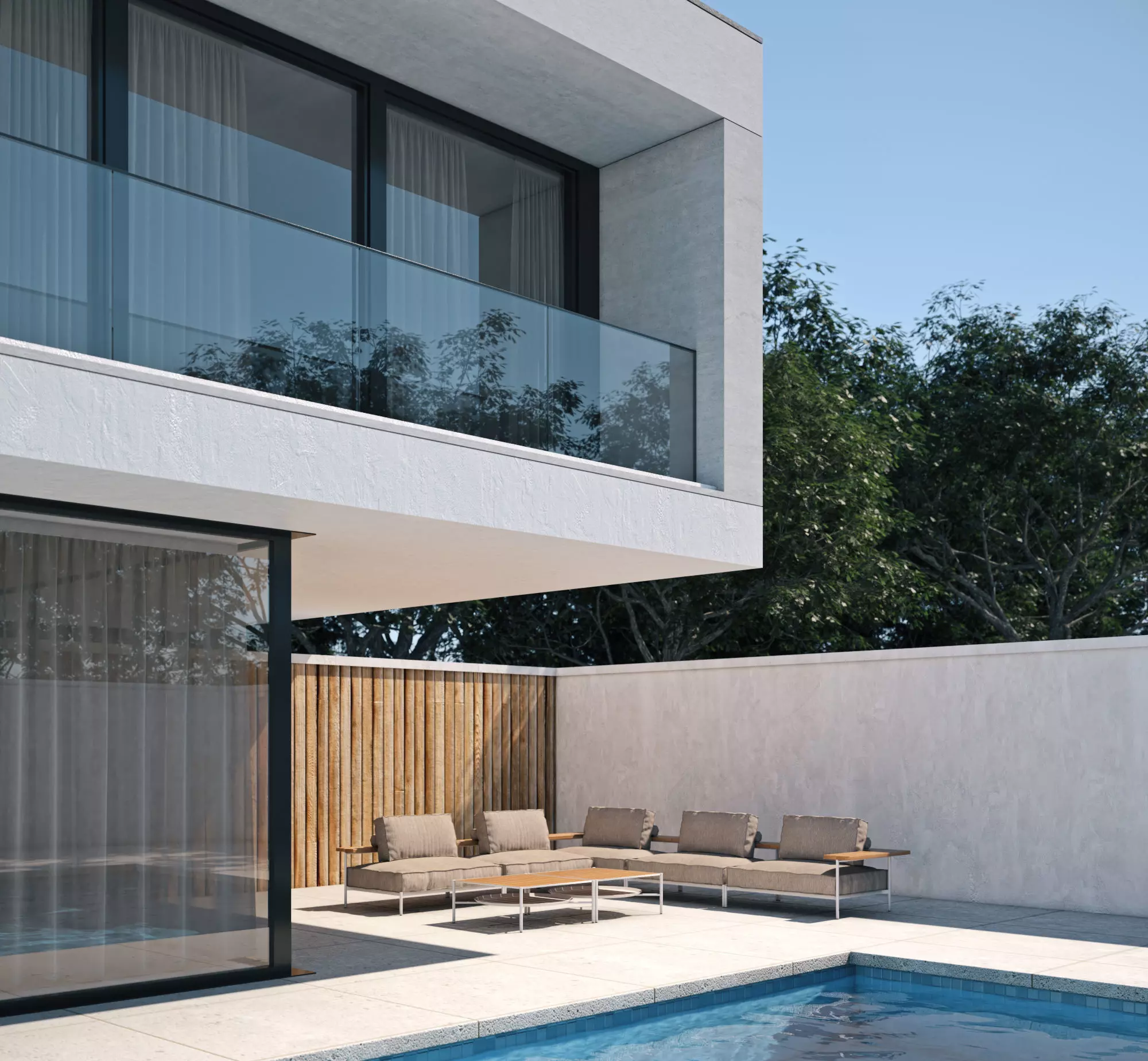 Exterior House Scene 2 3D model_0