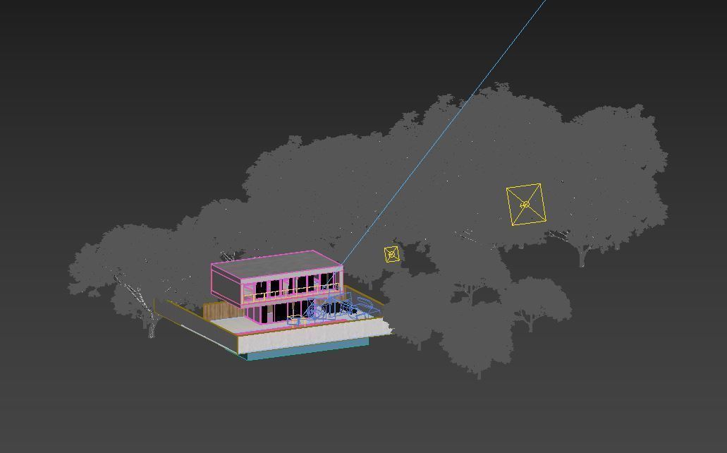 Exterior House Scene 2 3D model_7