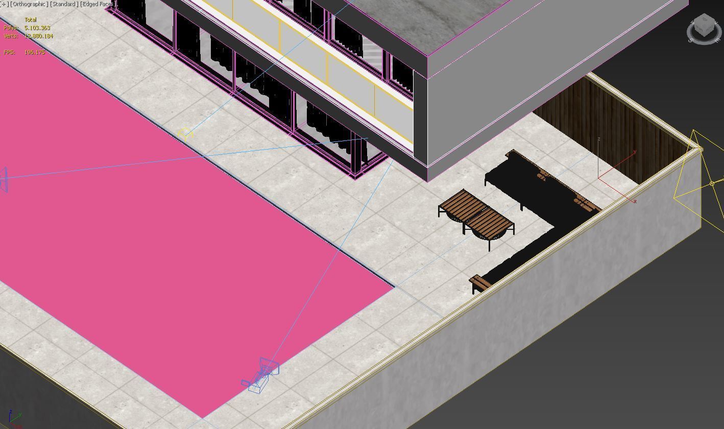 Exterior House Scene 2 3D model_10