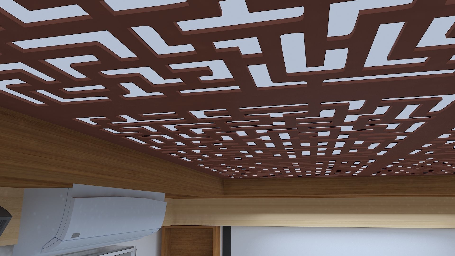 Reading Room Low-poly 3D model_3