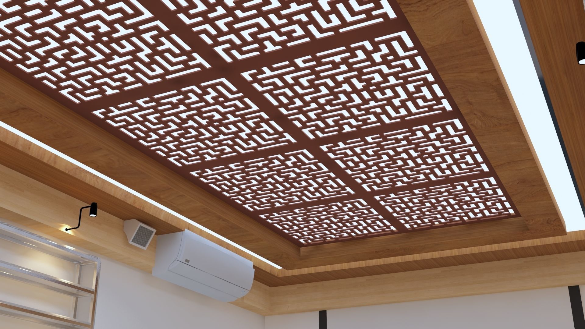 Reading Room Low-poly 3D model_9