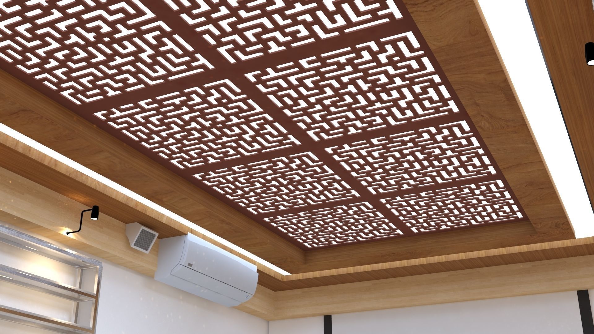 Reading Room Low-poly 3D model_8