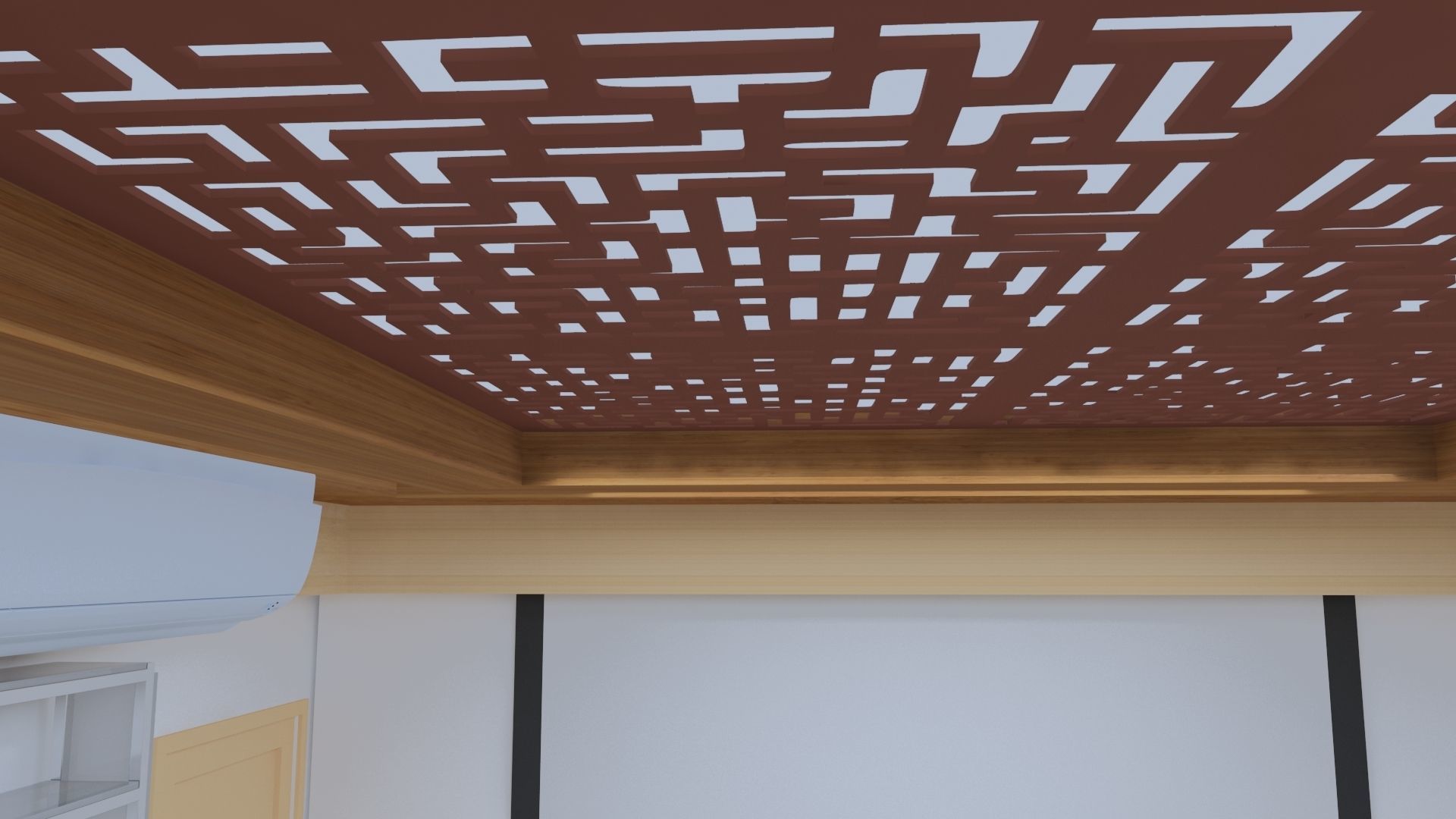 Reading Room Low-poly 3D model_11