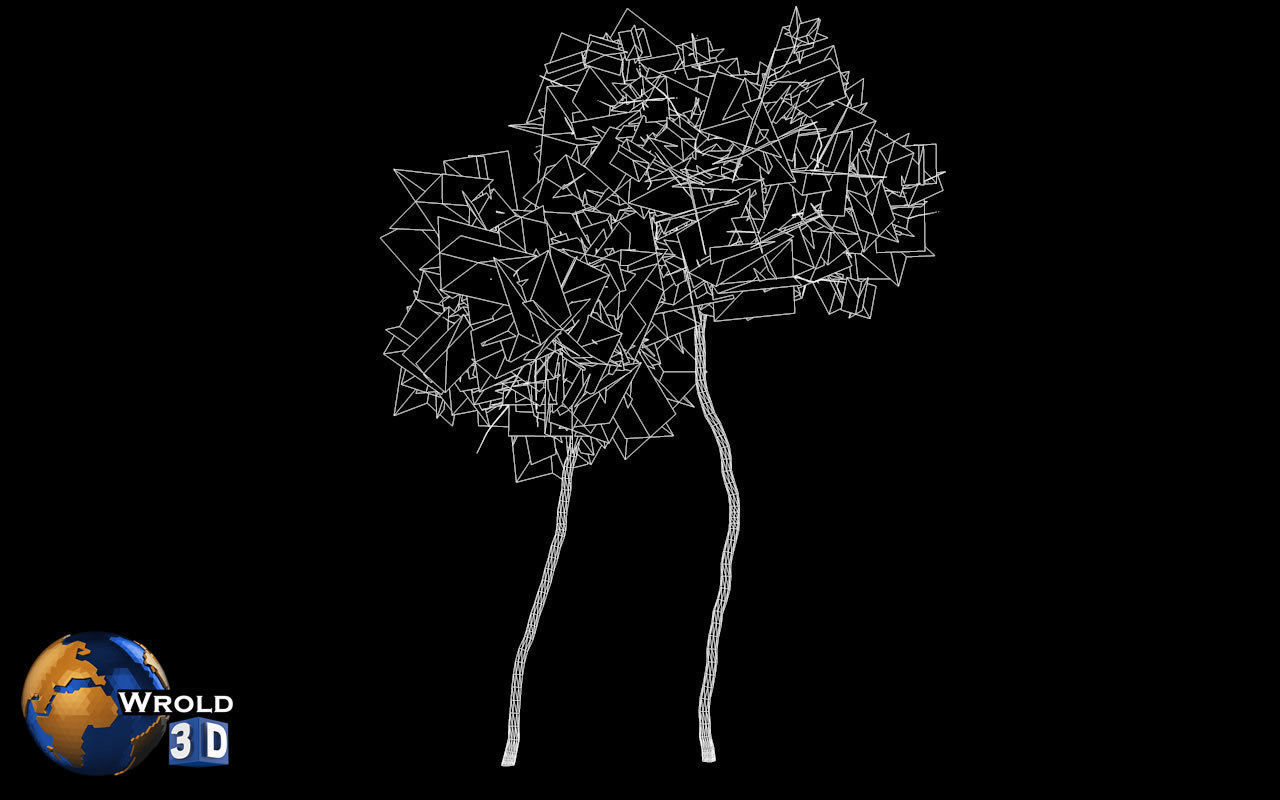 Forest Nature Tree Realistic Environment 3d Model Low-poly 3D model_5