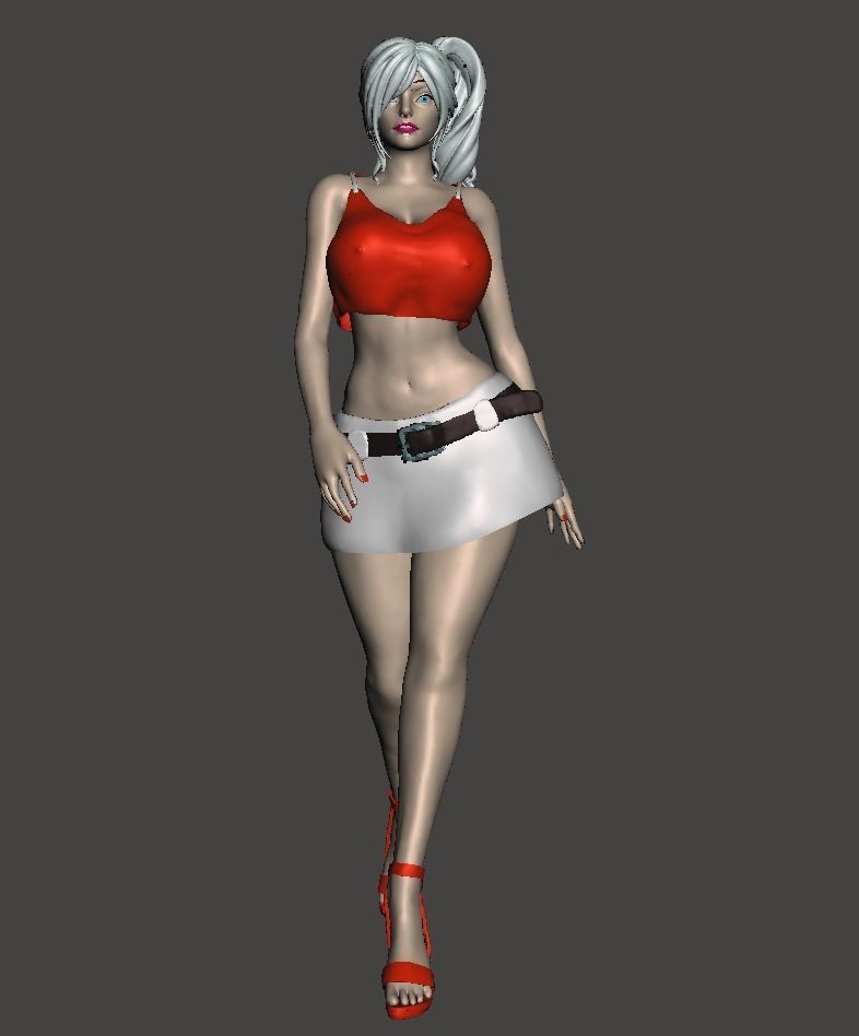 Sexy woman 3D print model_1