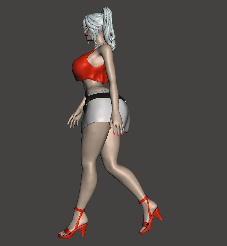 Sexy woman 3D print model_2