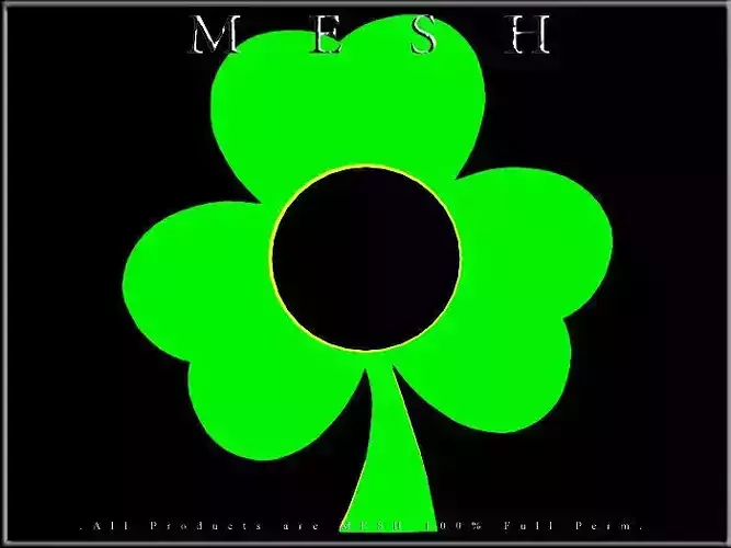 Round hole in Shamrock