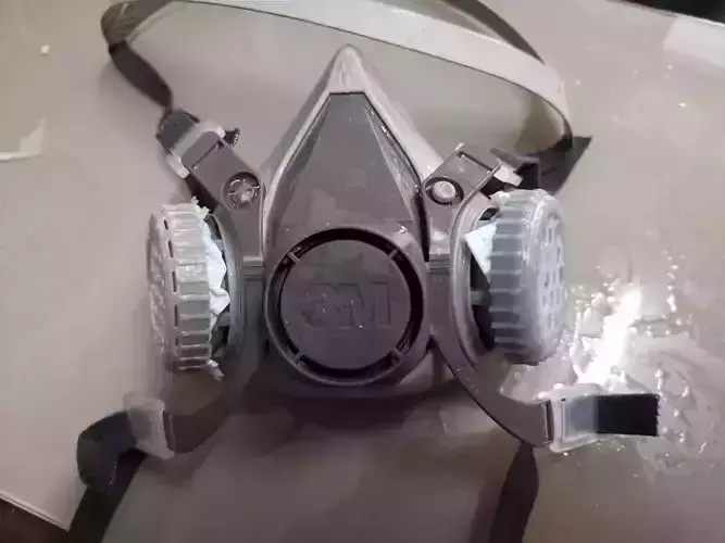 Surgical mask filter for 3M 6200 mask Free 3D print model