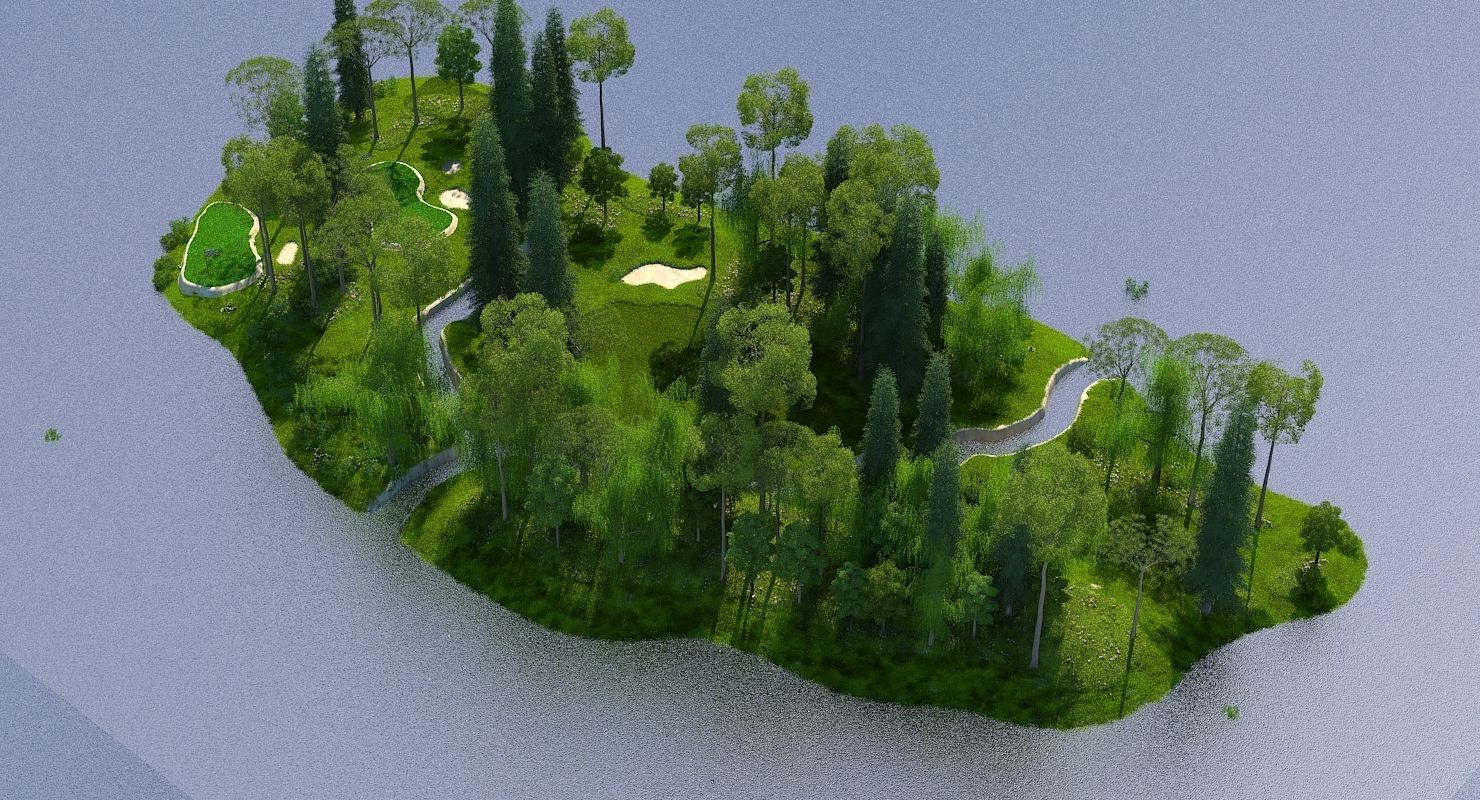 Golf Course 02 3D model_10