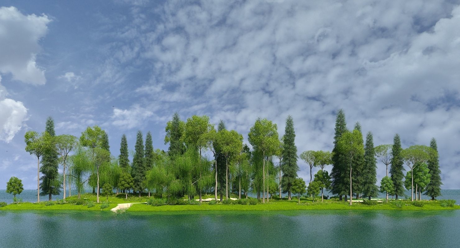 Golf Course 02 3D model_1