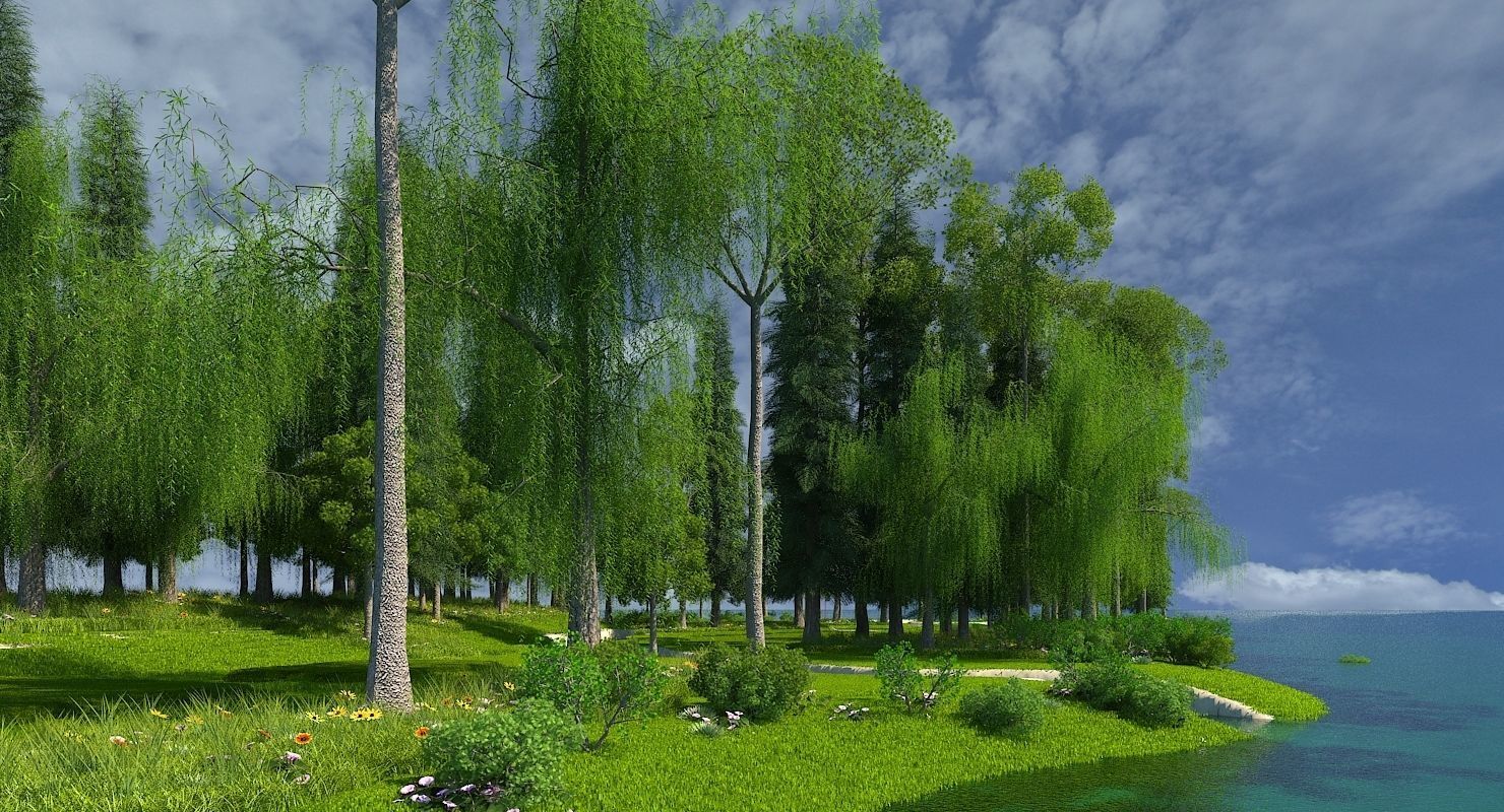 Golf Course 02 3D model_7