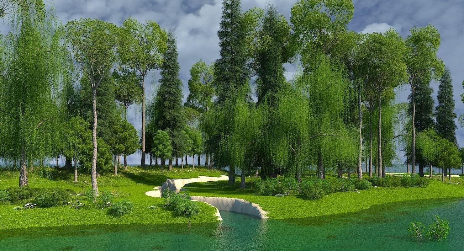Golf Course 02 3D model_5