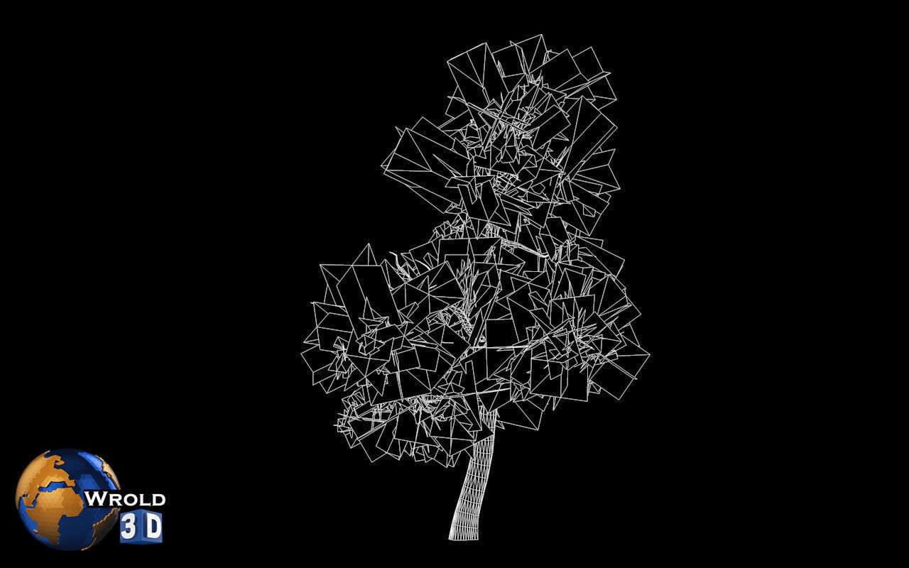 Tree Nature Forest Environment 3d model Low-poly 3D model_5