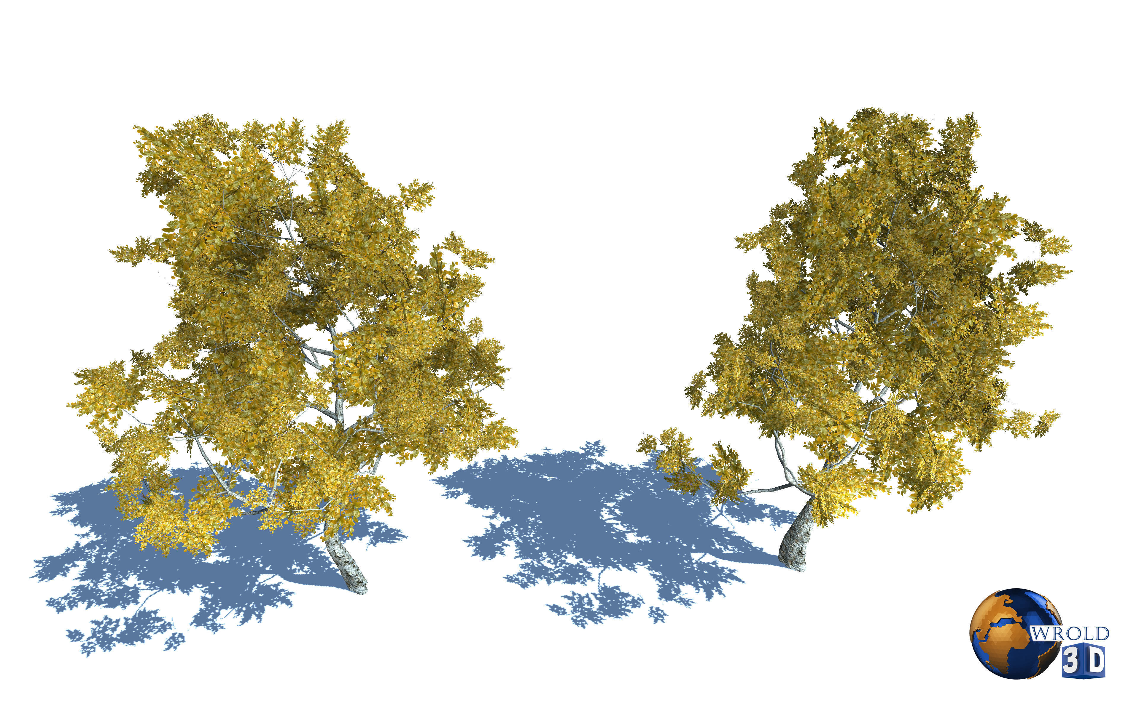 Realistic Colorful Tree Nature Environment 3d model Low-poly 3D model_2