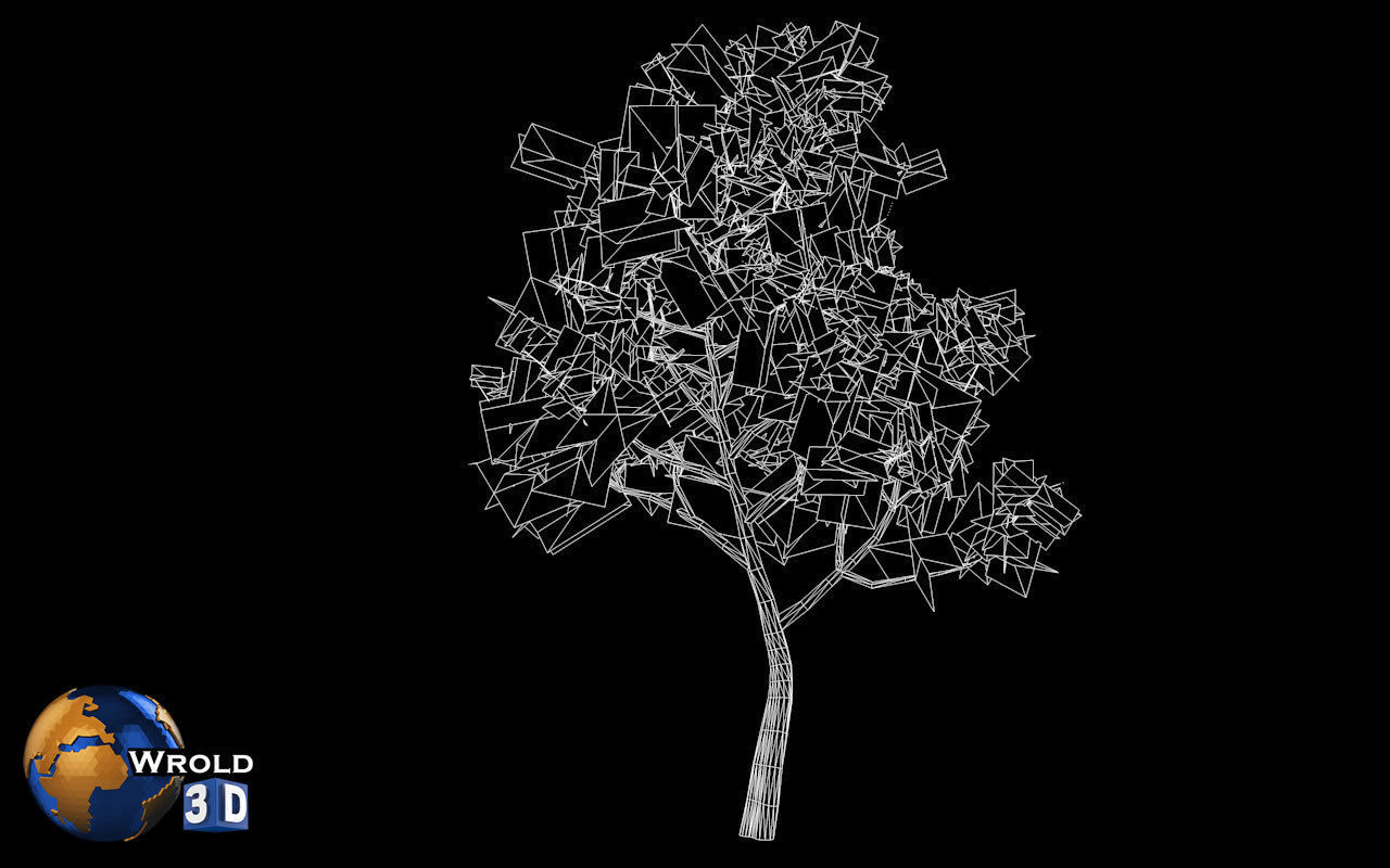 Realistic Colorful Tree Nature Environment 3d model Low-poly 3D model_5