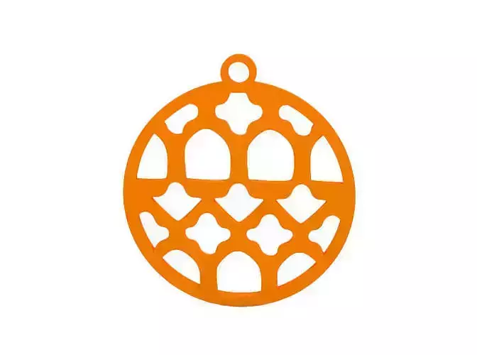 Earring orange egg ornament