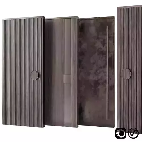 Entrance door collection 3D model
