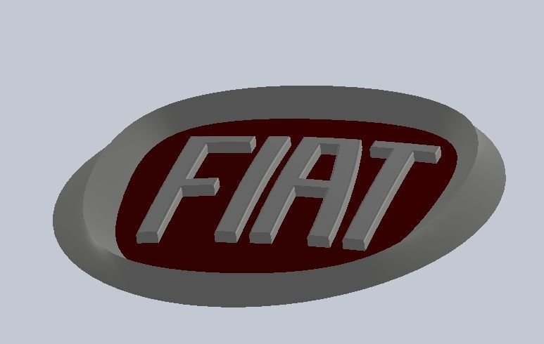 FIAT logo 3D print model_1