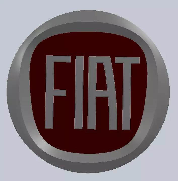 FIAT logo 3D print model_0