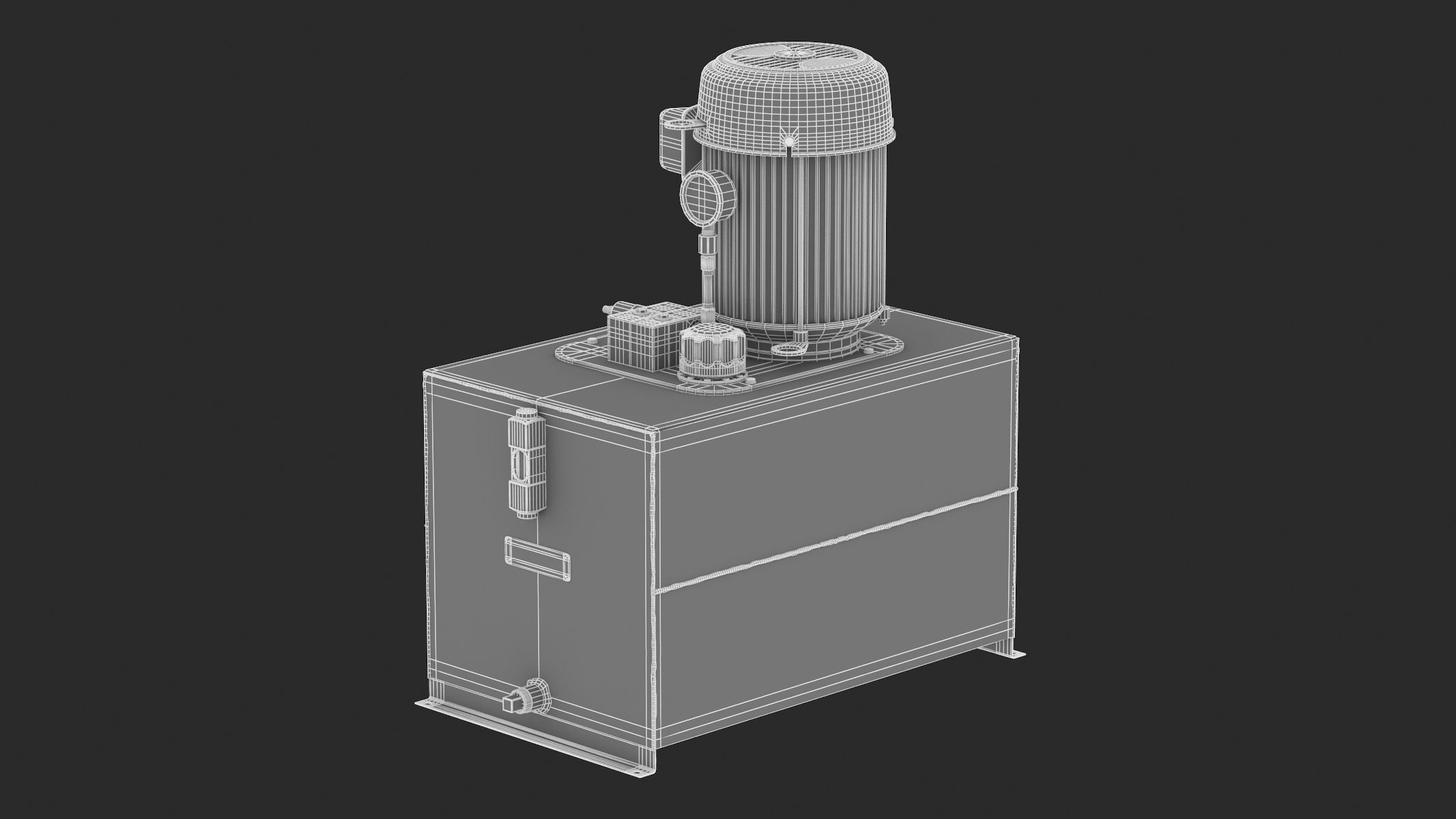 Haldex AC Hydraulic Power System Self-Contained 3D model_20