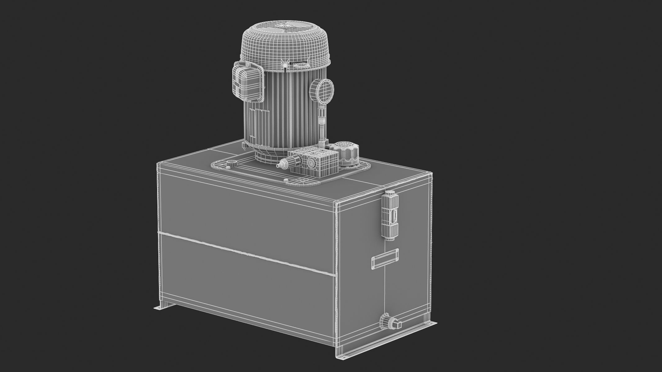 Haldex AC Hydraulic Power System Self-Contained 3D model_28