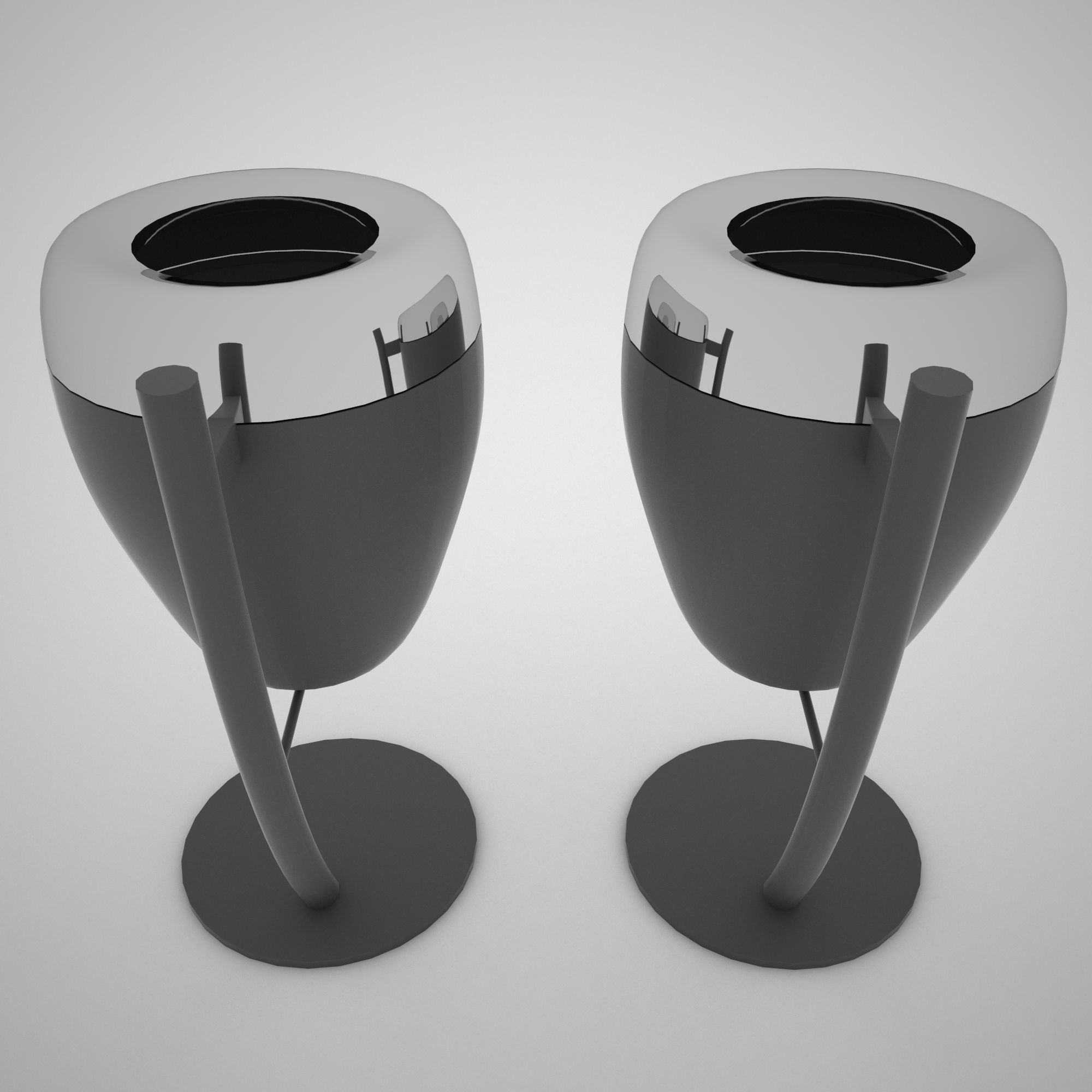 Rubbish Bin 3D model_2