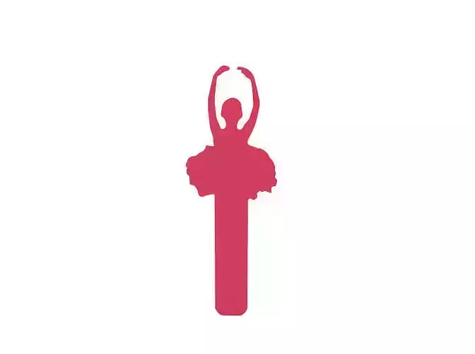 Bookmark ballerina silhouette