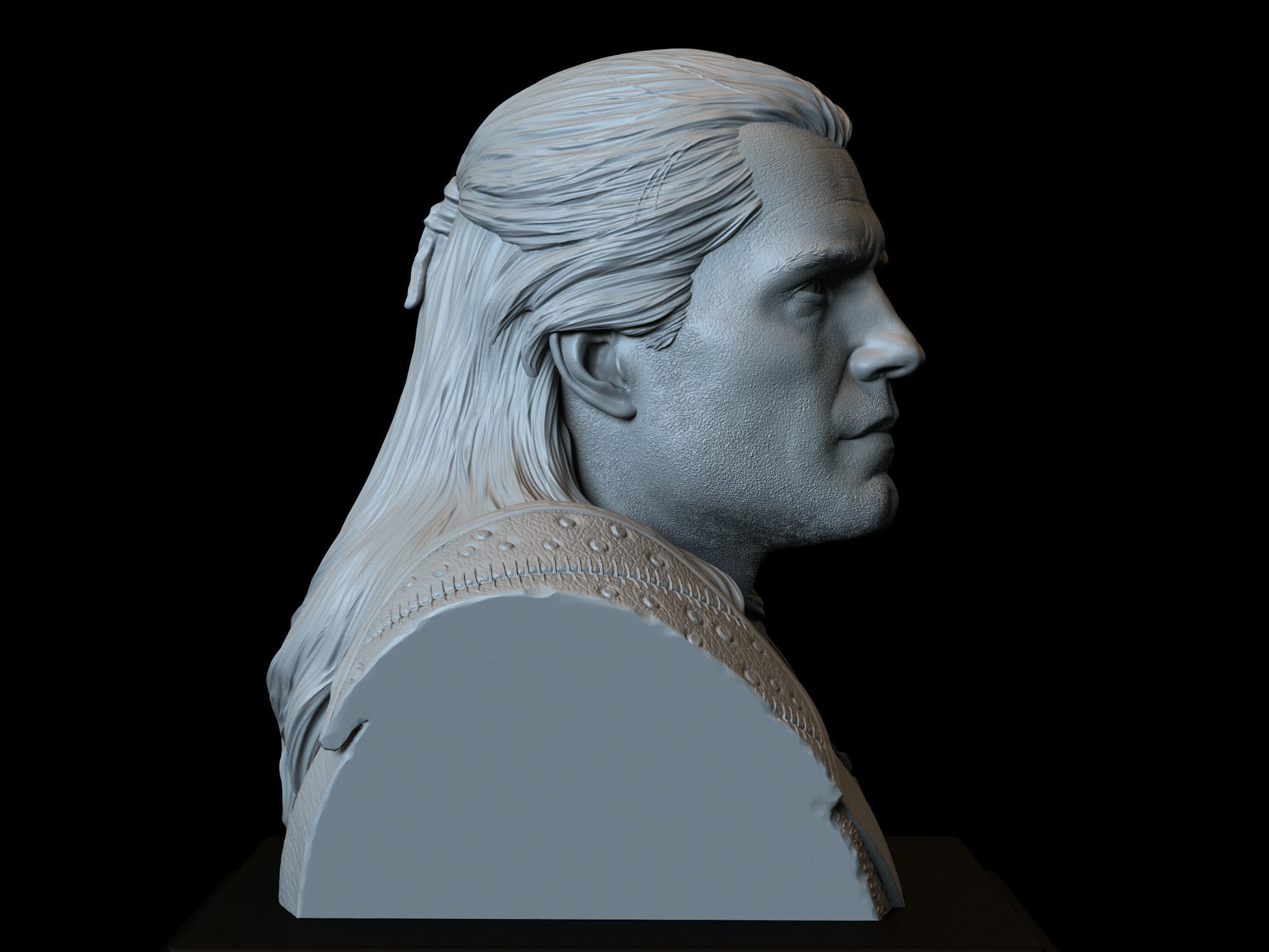 Geralt of Rivia from The Witcher 3D print model_5