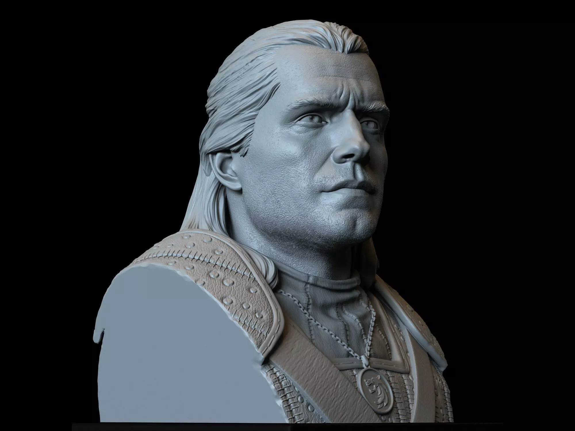 Geralt of Rivia from The Witcher 3D print model_0