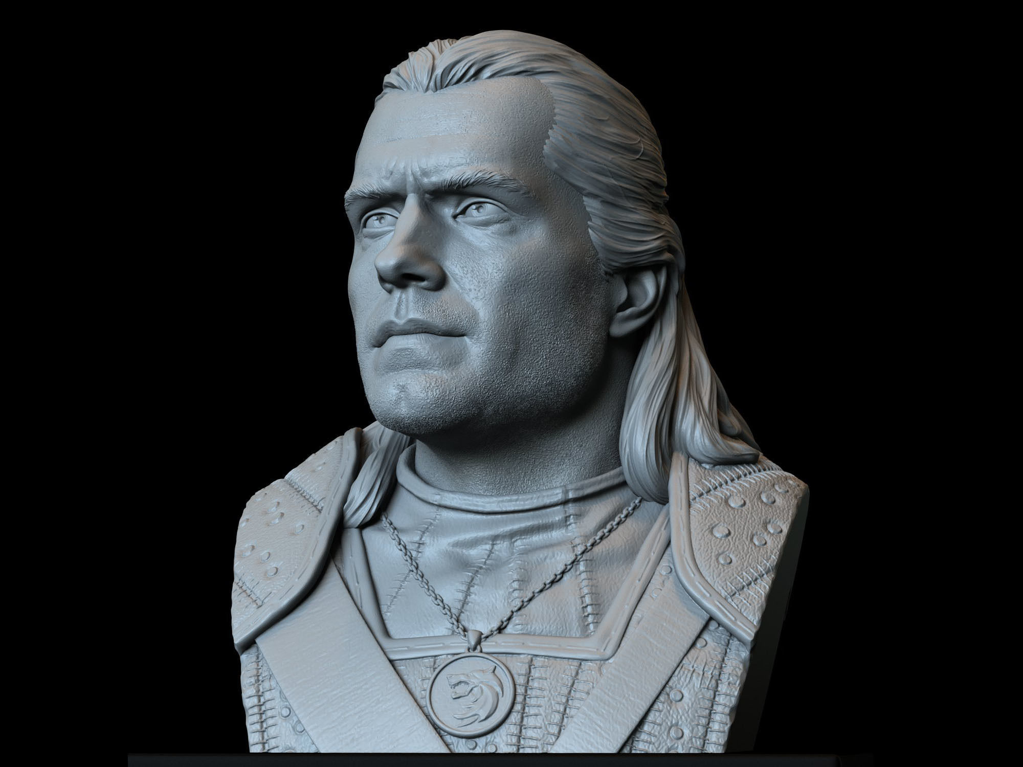 Geralt of Rivia from The Witcher 3D print model_1