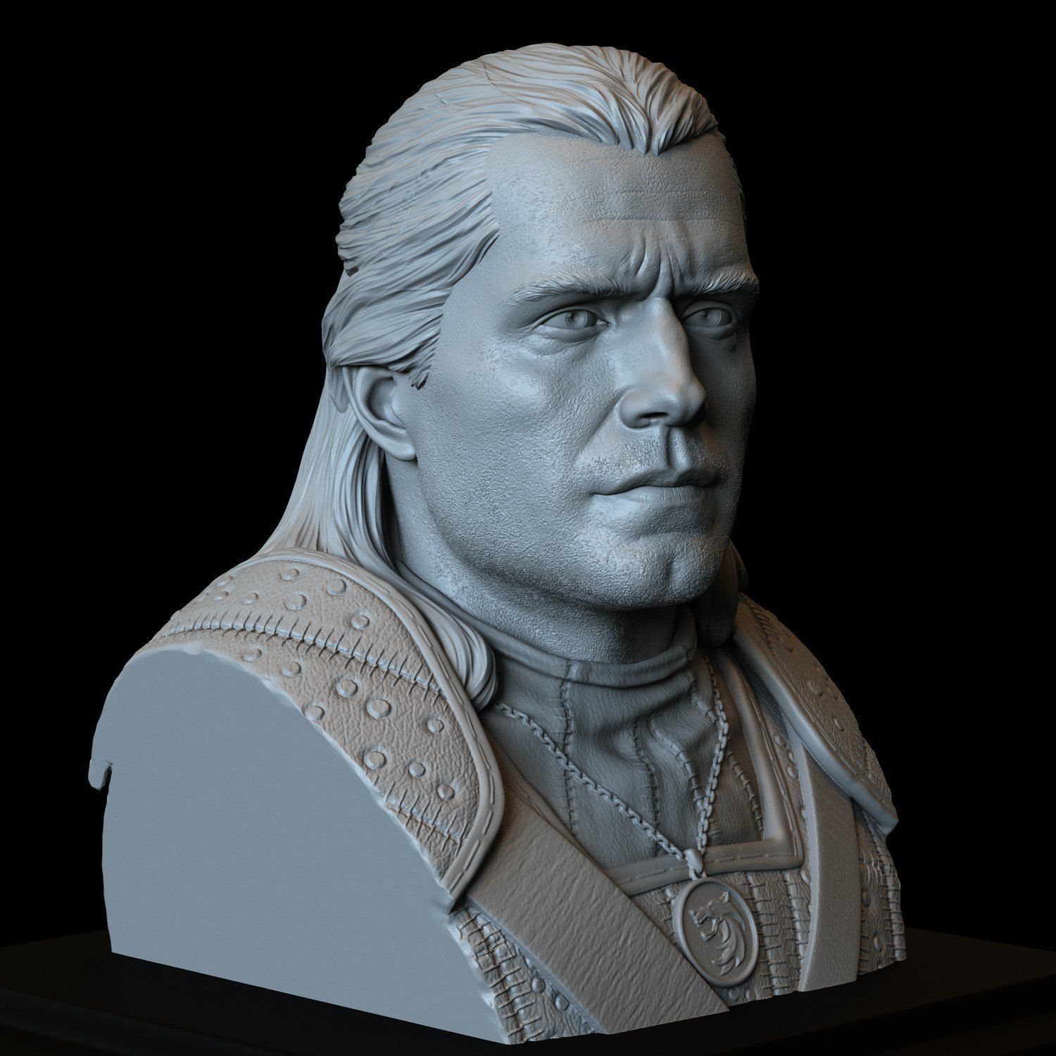 Geralt of Rivia from The Witcher 3D print model_11