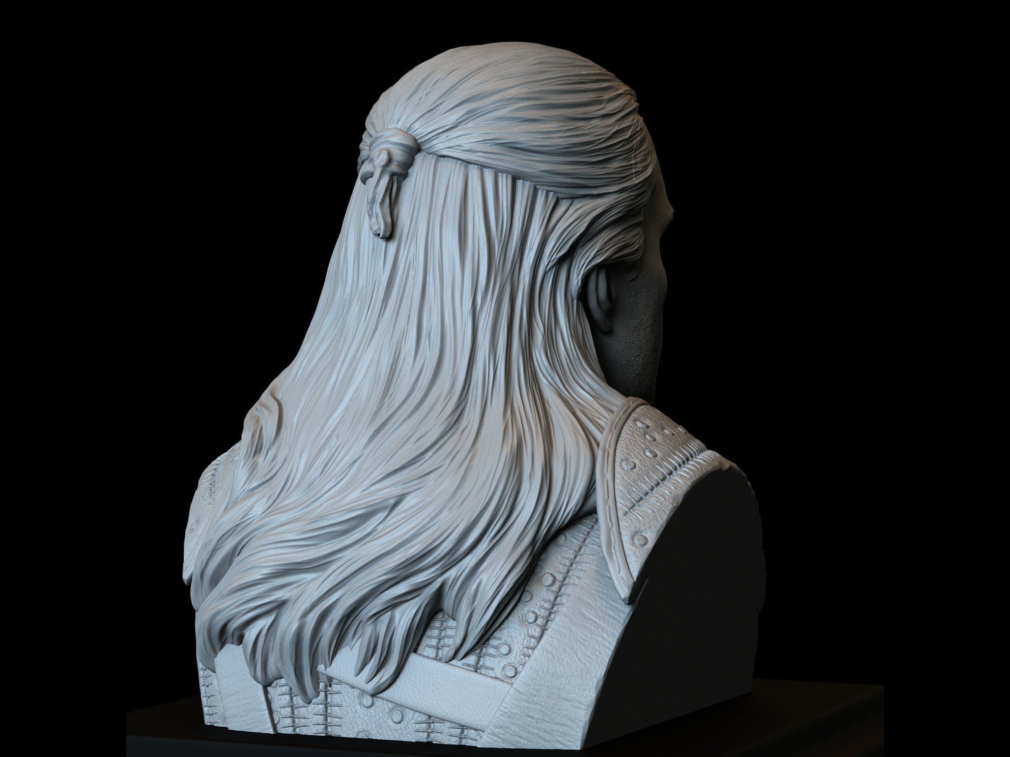Geralt of Rivia from The Witcher 3D print model_6