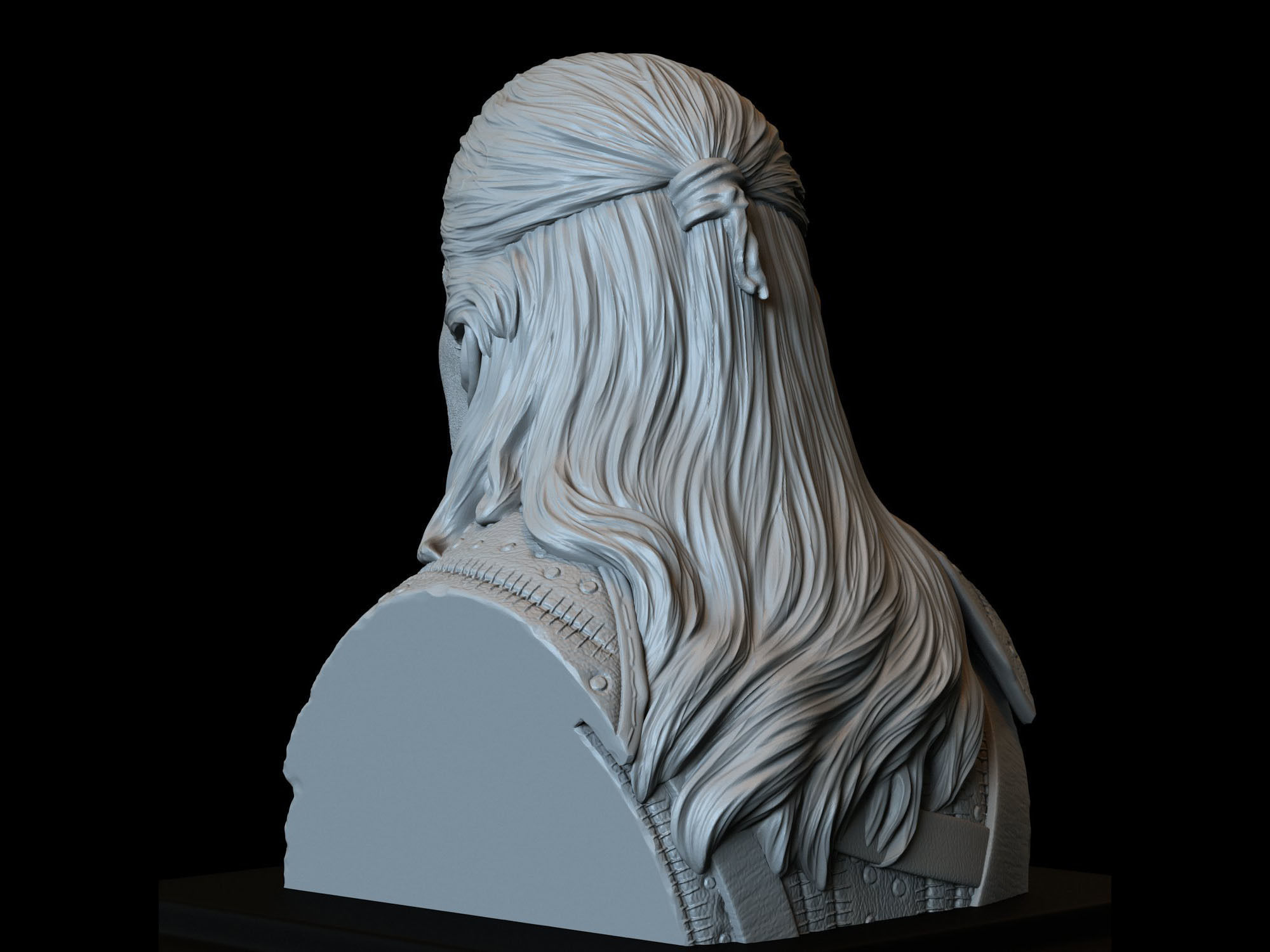 Geralt of Rivia from The Witcher 3D print model_7