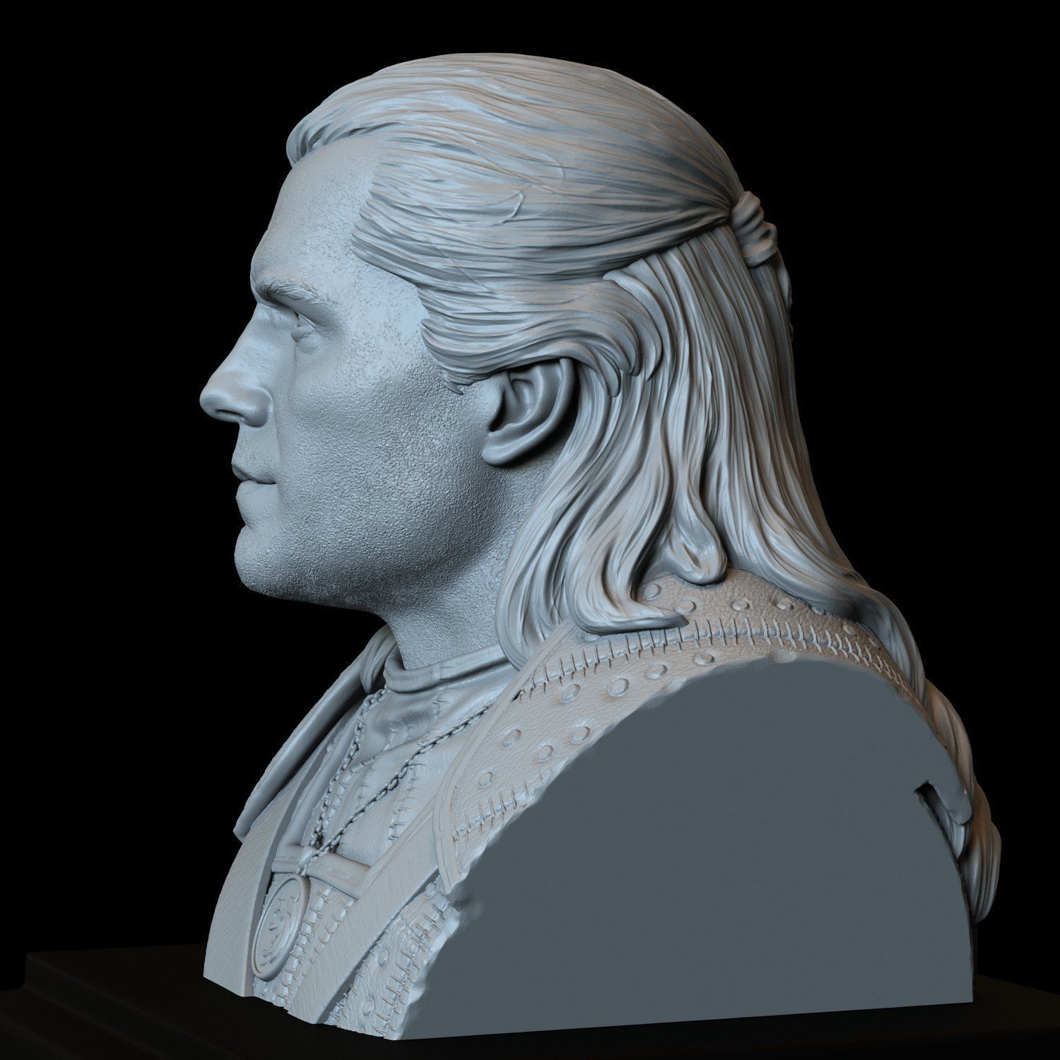 Geralt of Rivia from The Witcher 3D print model_15