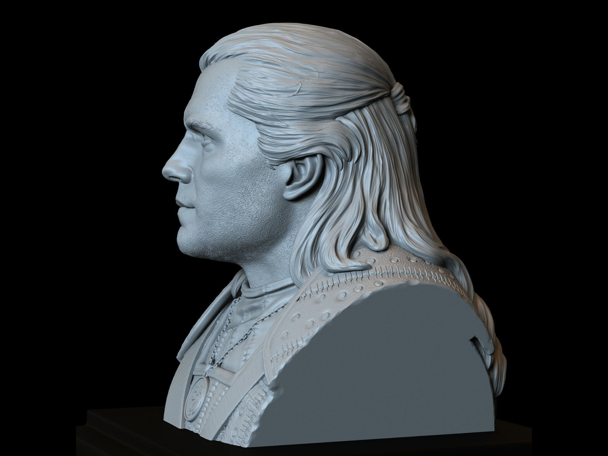 Geralt of Rivia from The Witcher 3D print model_8