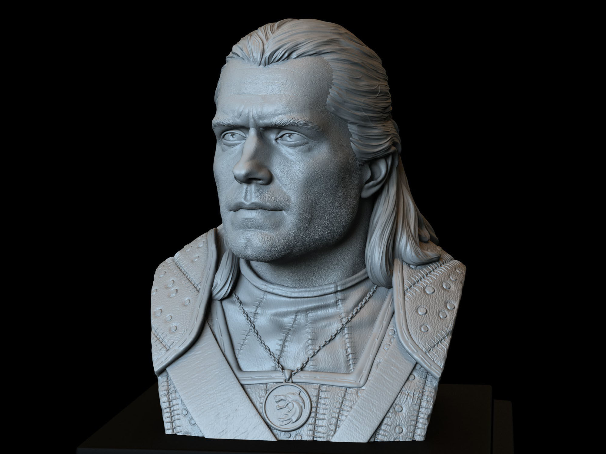 Geralt of Rivia from The Witcher 3D print model_4