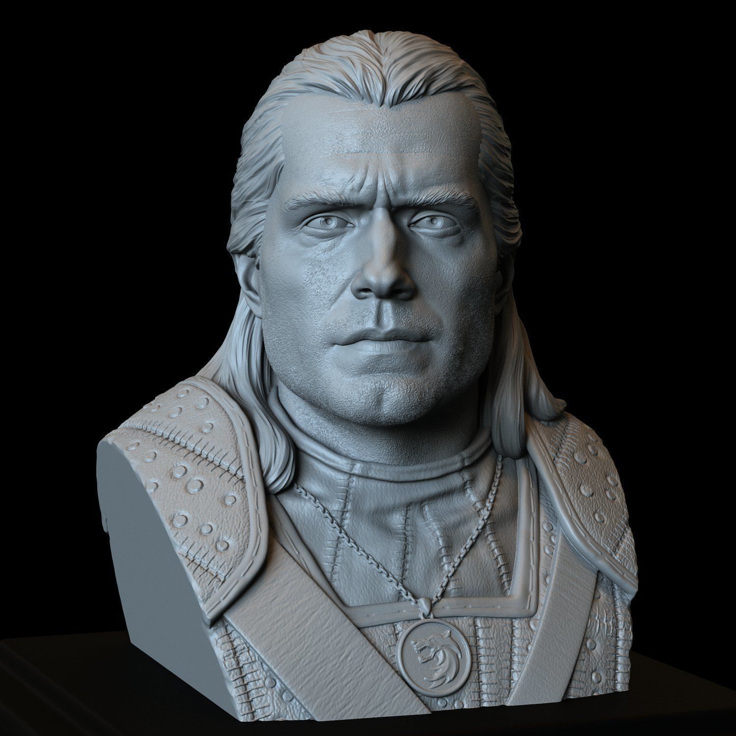 Geralt of Rivia from The Witcher 3D print model_13